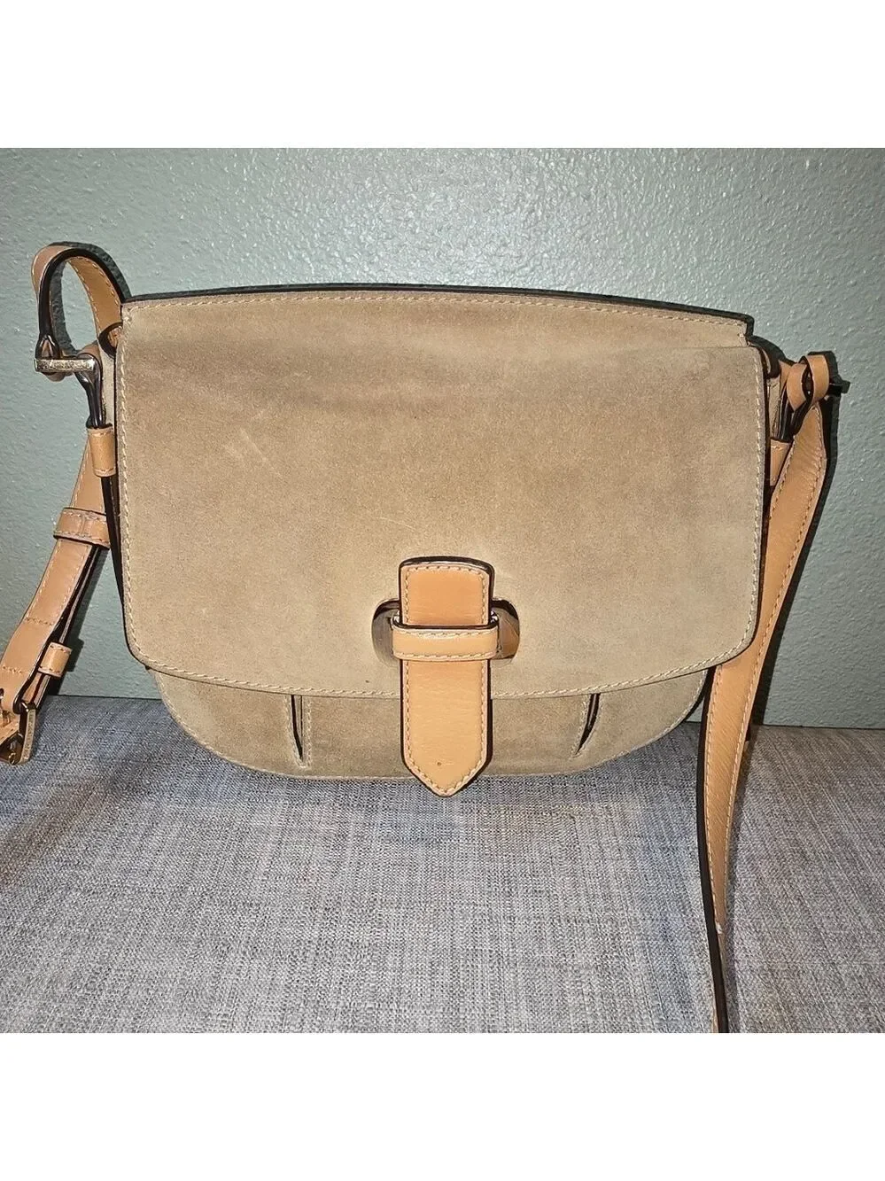 Michael Kors Romy suede leather bag